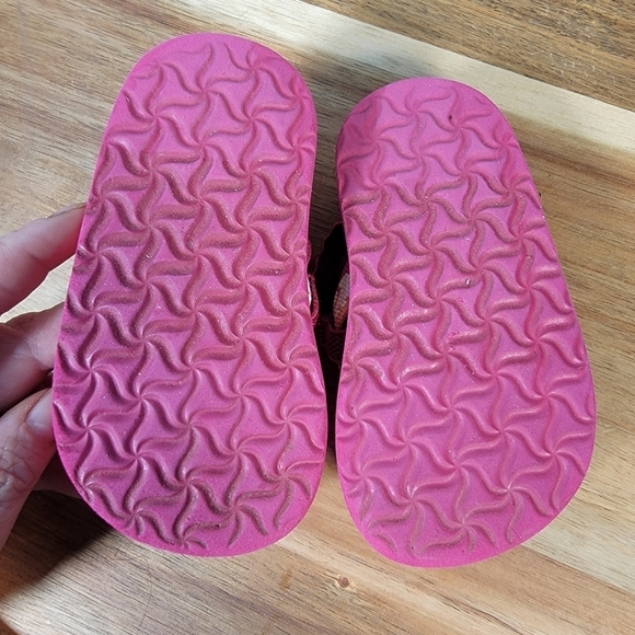 Teva Mush II Elephants Vivacious Pink Flip Flop Sandals with Ankle Strap Size 6 - Picture 9 of 12